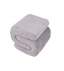 Pouf ABONDANCE gris en polyester 51x47x46 cm