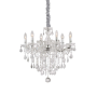 Lustre FLORIAN à pampilles chrome ou doré | Lumiland
