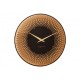 Horloge SAHARA, Cuivre et Noire, D40cm