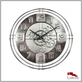 Horloge IRON, Nickel, D60cm