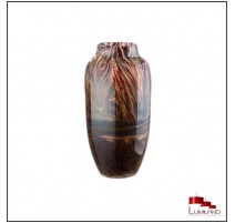 Vase ALESSIA, en verre dans les tons Marrons, 29cm