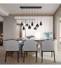 Suspension LUMINA en verre fumé 3, 6 ou 8 lumières | Lumiland