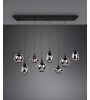 Suspension LUMINA en verre fumé 3, 6 ou 8 lumières | Lumiland