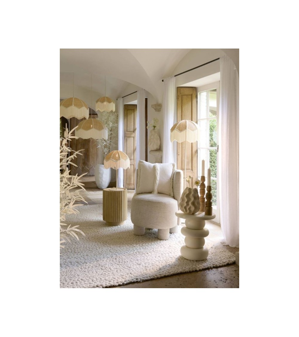 Suspension MALACIA 50 cm : Élégance bohème en raphia Suspension MALACIA 50 cm : Élégance bohème en raphia