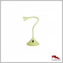 Lampe de bureau flexible VIPER finition PVC et silicone vert pomme L.E.D intégrée