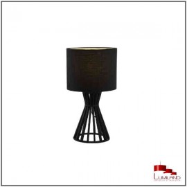 Lampe SCANDI, bois Noir, 1 lumière, style nature