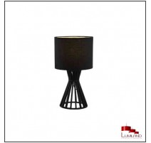 Lampe SCANDI, bois Noir, 1 lumière, style nature