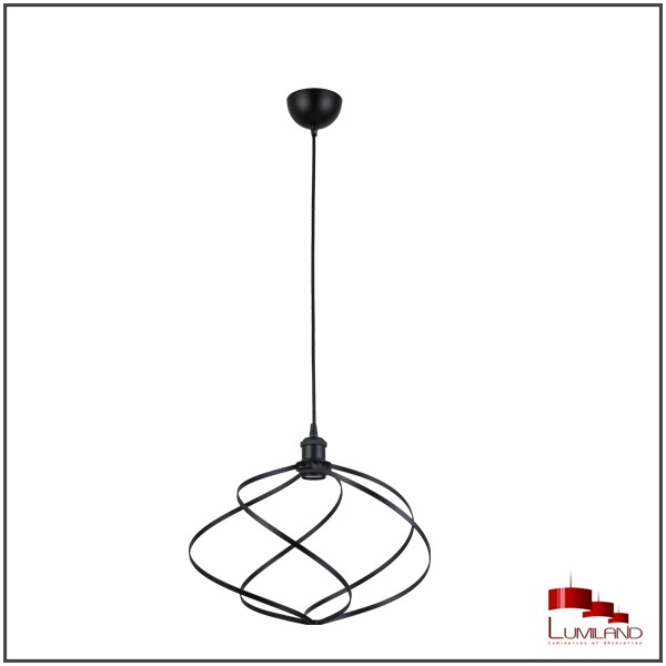 Lampe baladeuse métal noir filaire rouge diamètre 18 cm avec ampoule  incandescente fournie