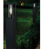 Borne extérieure NEVADA : Noir, H80 cm, design moderne