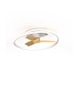 Ventilateur de plafond OCEAN blanc et bois – LED & moteur silencieux