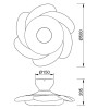 Ventilateur de plafond FLOWER de Mantra – Design floral et confort