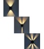 Applique extérieure LUXO blanche LED 10W à faisceau orientable