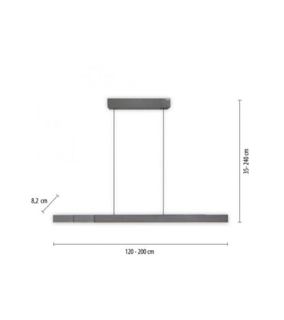 Suspension LED PURE Moto-Rise – Hauteur & longueur motorisées
