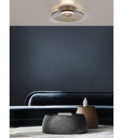 Plafonnier LED PURE Moon – Design bronze élégant dimmable