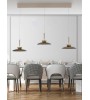 Suspension LED PURE Moon 3 lumières – Design bronze élégant