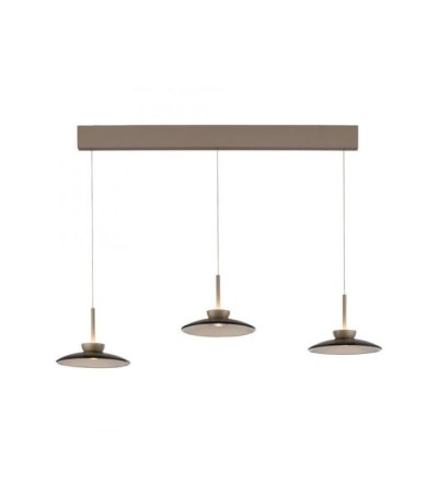 Suspension LED PURE Moon 3 lumières – Design bronze élégant