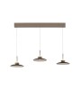 Suspension LED PURE Moon 3 lumières – Design bronze élégant