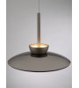 Suspension LED PURE Moon – Design bronze et verre fumé