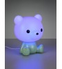Veilleuse CUTIE - Ourson RGB vert ou rose - Tactile USB