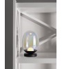 Lampe Dôme IRIS – LED 3 intensités – Verre irisé & métal noir