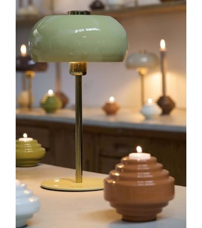 Lampe de bureau SURIN 40 cm – Vert/Or ou Nickel
