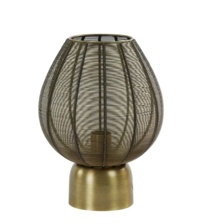 Lampe de table SUNEKO bronze antique Ø25 x H34 cm