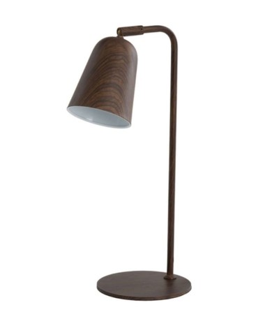 Lampe SALOMO sable ou marron foncé – H47 cm – Style bois
