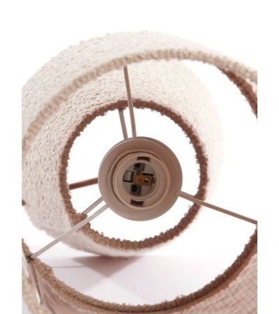 Lampe MIKKEL boucle sable – H58 cm – Design cocooning