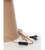 Lampe MIKKEL boucle sable – H58 cm – Design cocooning
