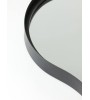 Miroir organique noir mat LEVU 39x59 cm – Design moderne | Lumiland