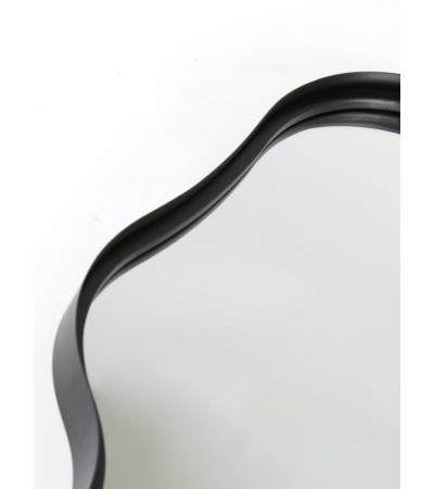 Miroir organique noir mat LEVU 39x59 cm – Design moderne | Lumiland