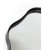 Miroir organique noir mat LEVU 39x59 cm – Design moderne | Lumiland