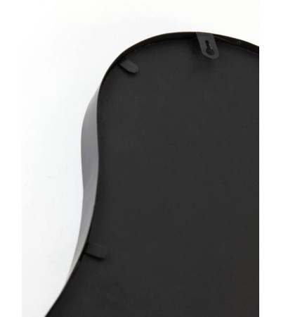 Miroir organique noir mat LEVU 39x59 cm – Design moderne | Lumiland