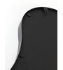 Miroir organique noir mat LEVU 39x59 cm – Design moderne | Lumiland