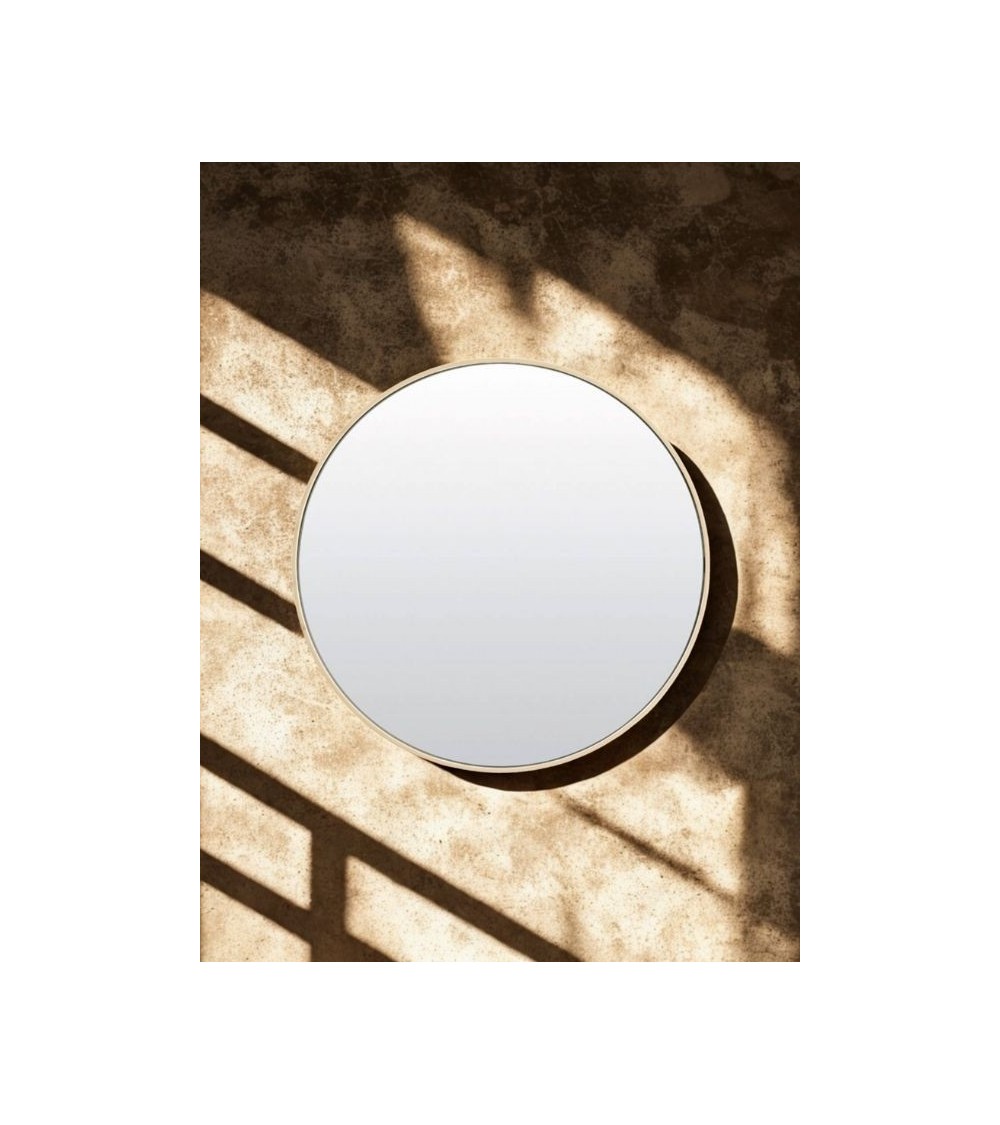 Miroir rond ESPEJO 70 cm – Clair/crème – Design naturel Miroir rond ESPEJO 70 cm – Clair/crème – Design naturel