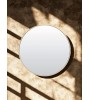 Miroir rond ESPEJO 70 cm – Clair/crème – Design naturel
