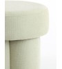 Pouf CURTEA vert clair – Forme fleur – Ø42x43 cm