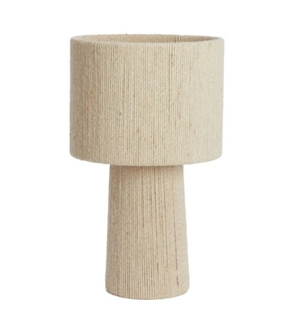Lampe à poser PINITO en jute crème – Ø35xH51 cm