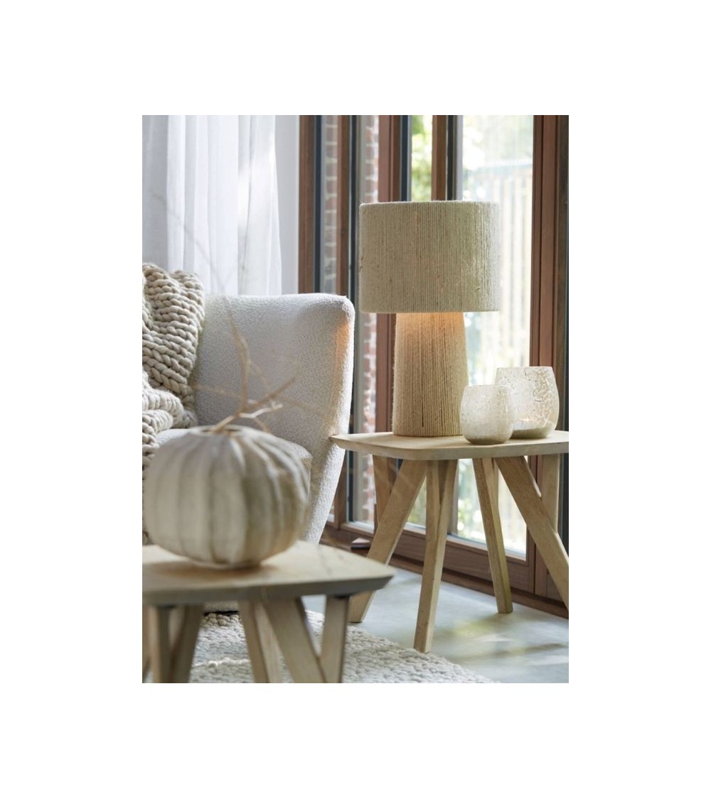 Lampe à poser PINITO en jute crème – Ø35xH51 cm Lampe à poser PINITO en jute crème – Ø35xH51 cm