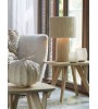 Lampe à poser PINITO en jute crème – Ø35xH51 cm