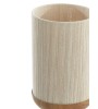 Lampe à poser DANIA bois et corde crème : Ø22,5xH50 cm