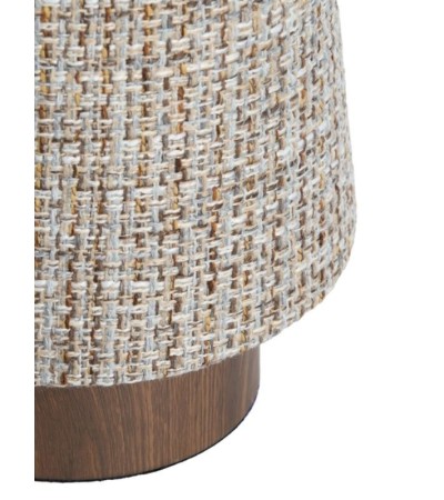 Lampe HOWIE motif bois brun foncé – Ø19xH52,5 cm
