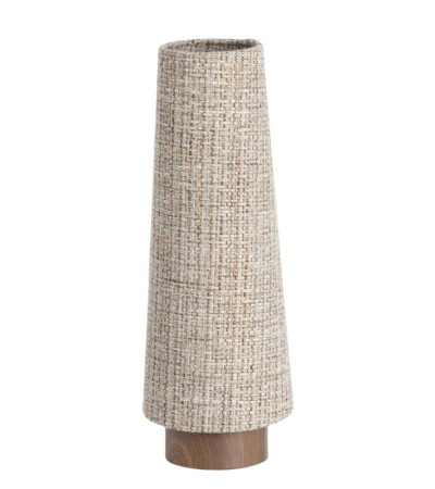 Lampe HOWIE motif bois brun foncé – Ø19xH52,5 cm