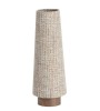 Lampe HOWIE motif bois brun foncé – Ø19xH52,5 cm