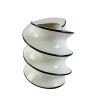 Vase spirale HELIX – Vase design noir et blanc en céramique moderne
