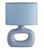 Lampe PUBOL – Lampe de table design monochrome en céramique vert, bleu