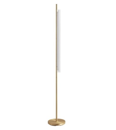 Lampadaire OSLO, en laiton mat avec LED intégrée - LUMILAND