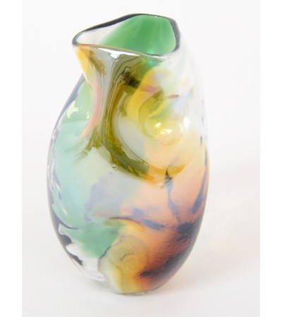 Vase PANACHE en verre soufflé multicolore – Vase déco design 31 cm