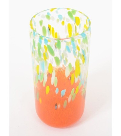 Vase CHAMARRÉ en verre coloré – Vase déco festif 31 cm