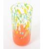 Vase CHAMARRÉ en verre coloré – Vase déco festif 31 cm